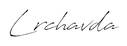 Make your name Lrchavda memorable on every contract using Antro_Vectra autograph style. Instant transparent background export available. Lrchavda signature style 6 images and pictures png