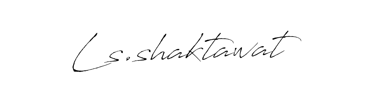 Make a beautiful signature design for name Ls.shaktawat. Use this online signature maker to create a handwritten signature for free. Ls.shaktawat signature style 6 images and pictures png