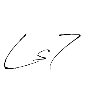 How to make Ls7 name signature. Use Antro_Vectra style for creating short signs online. This is the latest handwritten sign. Ls7 signature style 6 images and pictures png