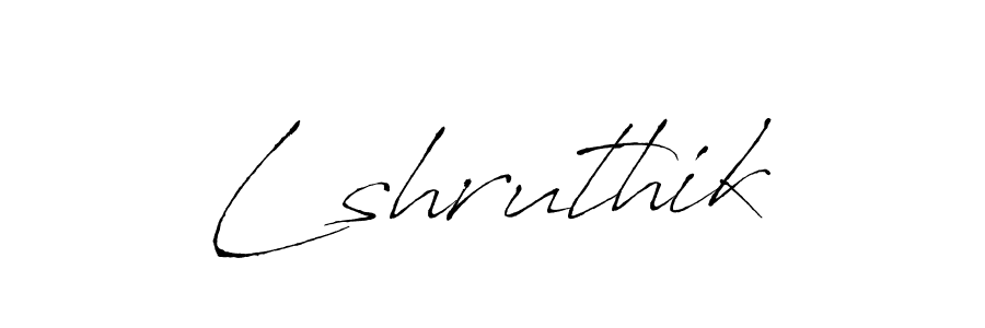 How to make Lshruthik name signature. Use Antro_Vectra style for creating short signs online. This is the latest handwritten sign. Lshruthik signature style 6 images and pictures png