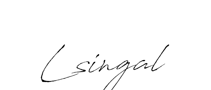 Design your own signature with our free online signature maker. With this signature software, you can create a handwritten (Antro_Vectra) signature for name Lsingal. Lsingal signature style 6 images and pictures png