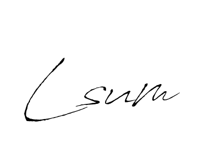 The best way (Antro_Vectra) to make a short signature is to pick only two or three words in your name. The name Lsum include a total of six letters. For converting this name. Lsum signature style 6 images and pictures png