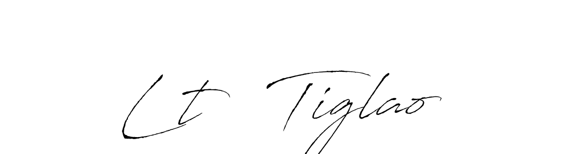 Similarly Antro_Vectra is the best handwritten signature design. Signature creator online .You can use it as an online autograph creator for name Lt   Tiglao. Lt   Tiglao signature style 6 images and pictures png