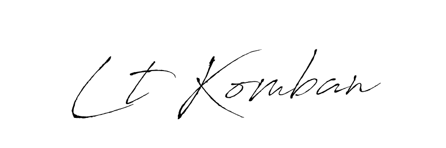 This is the best signature style for the Lt Komban name. Also you like these signature font (Antro_Vectra). Mix name signature. Lt Komban signature style 6 images and pictures png