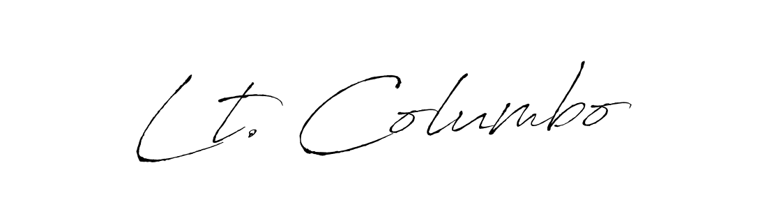 How to make Lt. Columbo name signature. Use Antro_Vectra style for creating short signs online. This is the latest handwritten sign. Lt. Columbo signature style 6 images and pictures png