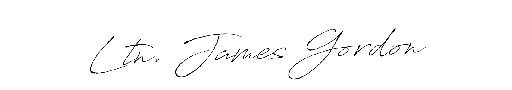 Make a beautiful signature design for name Ltn. James Gordon. With this signature (Antro_Vectra) style, you can create a handwritten signature for free. Ltn. James Gordon signature style 6 images and pictures png