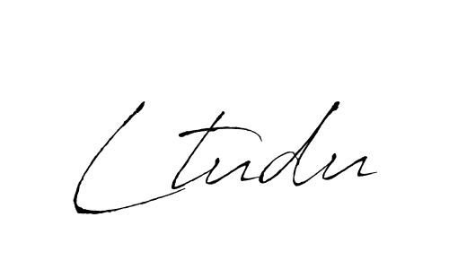 Ltudu stylish signature style. Best Handwritten Sign (Antro_Vectra) for my name. Handwritten Signature Collection Ideas for my name Ltudu. Ltudu signature style 6 images and pictures png