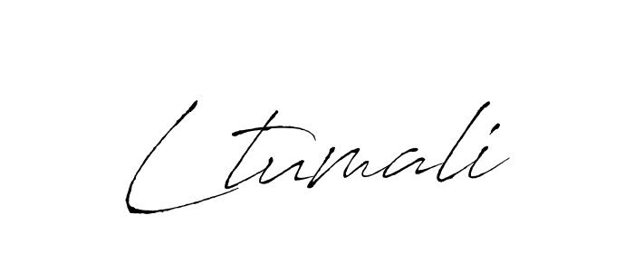 How to Draw Ltumali signature style? Antro_Vectra is a latest design signature styles for name Ltumali. Ltumali signature style 6 images and pictures png