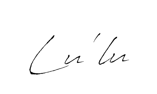 How to make Lu'lu signature? Antro_Vectra is a professional autograph style. Create handwritten signature for Lu'lu name. Lu'lu signature style 6 images and pictures png