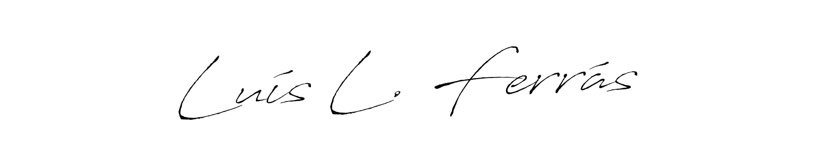 Use a signature maker to create a handwritten signature online. With this signature software, you can design (Antro_Vectra) your own signature for name Luís L. Ferrás. Luís L. Ferrás signature style 6 images and pictures png