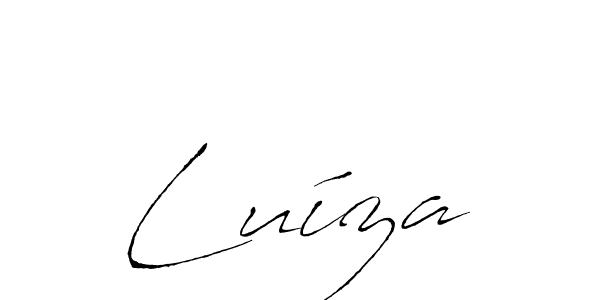 Luíza stylish signature style. Best Handwritten Sign (Antro_Vectra) for my name. Handwritten Signature Collection Ideas for my name Luíza. Luíza signature style 6 images and pictures png