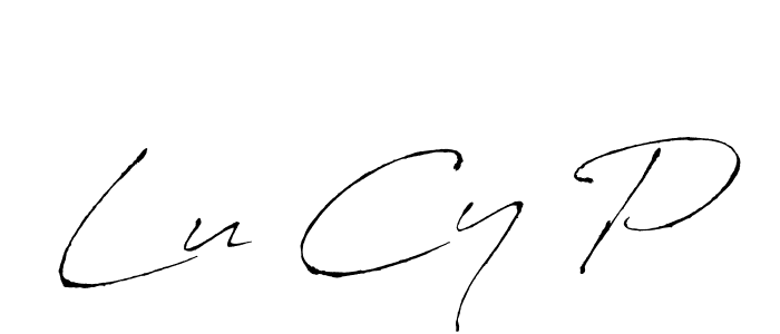 Also You can easily find your signature by using the search form. We will create Lu Cy P name handwritten signature images for you free of cost using Antro_Vectra sign style. Lu Cy P signature style 6 images and pictures png