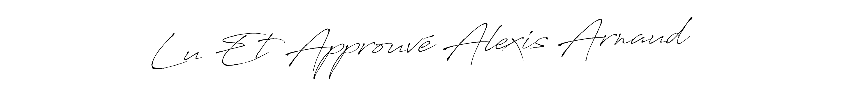 The best way (Antro_Vectra) to make a short signature is to pick only two or three words in your name. The name Lu Et Approuvé Alexis Arnaud include a total of six letters. For converting this name. Lu Et Approuvé Alexis Arnaud signature style 6 images and pictures png