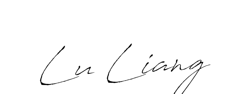 The best way (Antro_Vectra) to make a short signature is to pick only two or three words in your name. The name Lu Liang include a total of six letters. For converting this name. Lu Liang signature style 6 images and pictures png