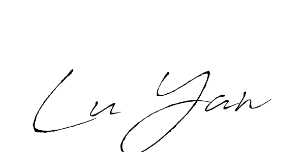 Similarly Antro_Vectra is the best handwritten signature design. Signature creator online .You can use it as an online autograph creator for name Lu Yan. Lu Yan signature style 6 images and pictures png