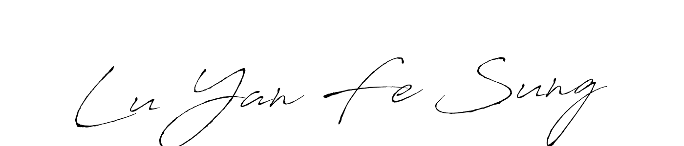 This is the best signature style for the Lu Yan Fe Sung name. Also you like these signature font (Antro_Vectra). Mix name signature. Lu Yan Fe Sung signature style 6 images and pictures png