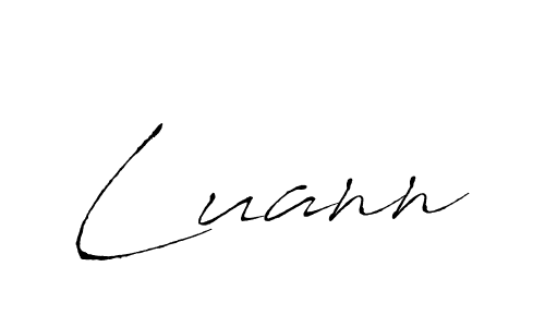 Use a signature maker to create a handwritten signature online. With this signature software, you can design (Antro_Vectra) your own signature for name Luann. Luann signature style 6 images and pictures png