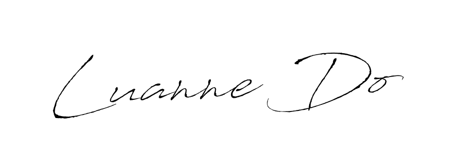 How to make Luanne Do name signature. Use Antro_Vectra style for creating short signs online. This is the latest handwritten sign. Luanne Do signature style 6 images and pictures png