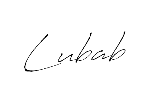 Make a beautiful signature design for name Lubab. With this signature (Antro_Vectra) style, you can create a handwritten signature for free. Lubab signature style 6 images and pictures png