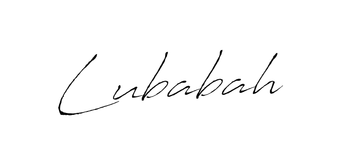 How to make Lubabah signature? Antro_Vectra is a professional autograph style. Create handwritten signature for Lubabah name. Lubabah signature style 6 images and pictures png