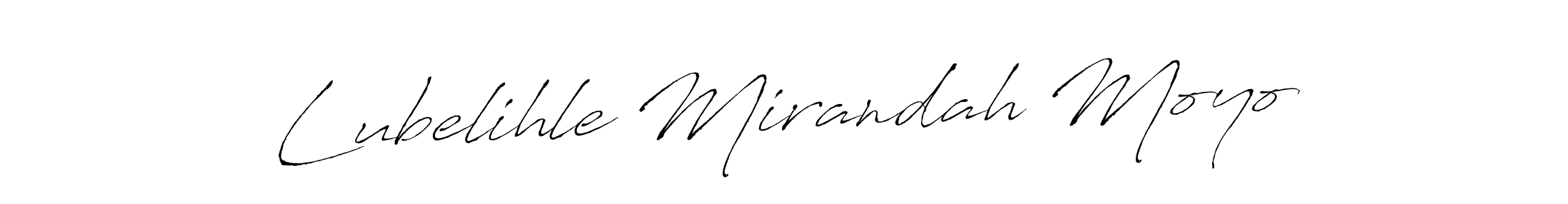 Lubelihle Mirandah Moyo stylish signature style. Best Handwritten Sign (Antro_Vectra) for my name. Handwritten Signature Collection Ideas for my name Lubelihle Mirandah Moyo. Lubelihle Mirandah Moyo signature style 6 images and pictures png