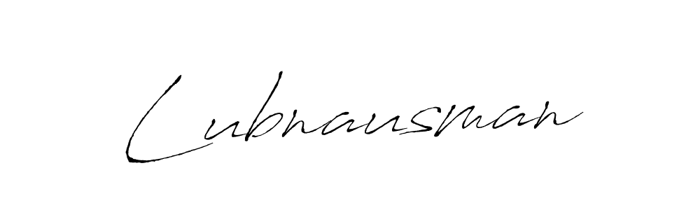 Antro_Vectra is a professional signature style that is perfect for those who want to add a touch of class to their signature. It is also a great choice for those who want to make their signature more unique. Get Lubnausman name to fancy signature for free. Lubnausman signature style 6 images and pictures png