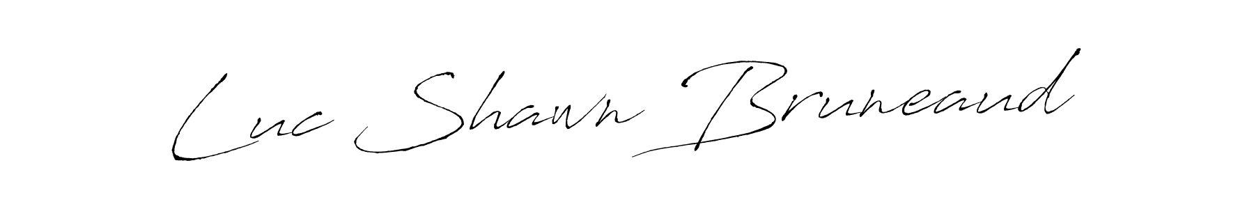 Create a beautiful signature design for name Luc Shawn Bruneaud. With this signature (Antro_Vectra) fonts, you can make a handwritten signature for free. Luc Shawn Bruneaud signature style 6 images and pictures png