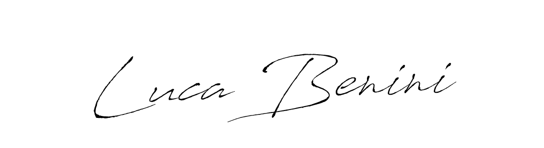 Create a beautiful signature design for name Luca Benini. With this signature (Antro_Vectra) fonts, you can make a handwritten signature for free. Luca Benini signature style 6 images and pictures png