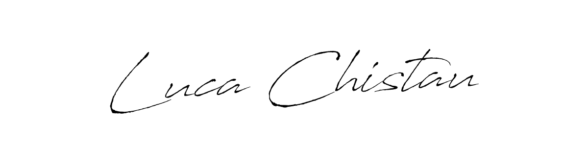 You should practise on your own different ways (Antro_Vectra) to write your name (Luca Chistau) in signature. don't let someone else do it for you. Luca Chistau signature style 6 images and pictures png