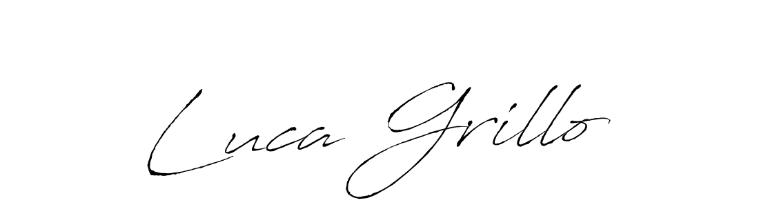 Antro_Vectra is a professional signature style that is perfect for those who want to add a touch of class to their signature. It is also a great choice for those who want to make their signature more unique. Get Luca Grillo name to fancy signature for free. Luca Grillo signature style 6 images and pictures png