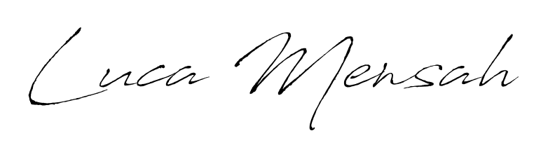 An effortless, minimalist signature concept for Luca Mensah using Antro_Vectra design. Clean lines that look great on any document. Luca Mensah signature style 6 images and pictures png