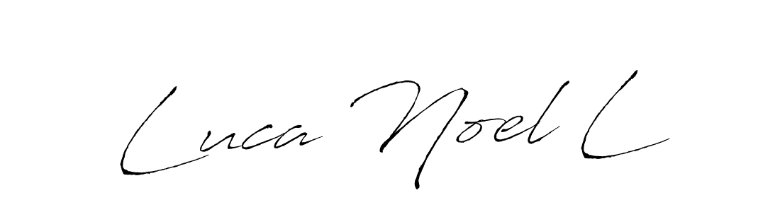 Create a beautiful signature design for name Luca Noel L. With this signature (Antro_Vectra) fonts, you can make a handwritten signature for free. Luca Noel L signature style 6 images and pictures png