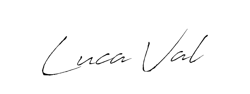 Also we have Luca Val name is the best signature style. Create professional handwritten signature collection using Antro_Vectra autograph style. Luca Val signature style 6 images and pictures png