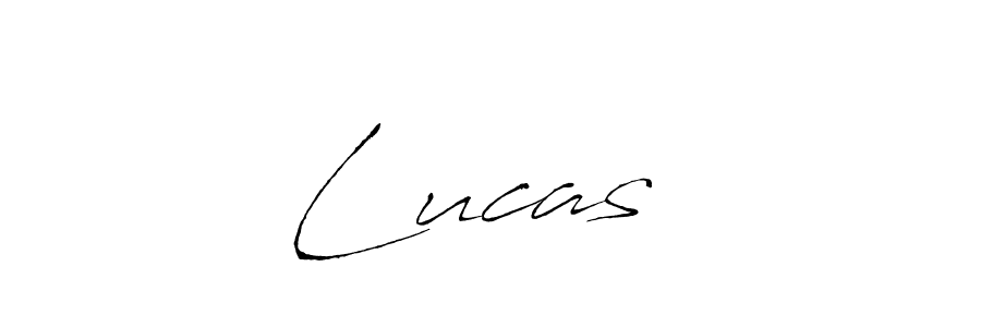 Create a beautiful signature design for name Lucas ♥. With this signature (Antro_Vectra) fonts, you can make a handwritten signature for free. Lucas ♥ signature style 6 images and pictures png