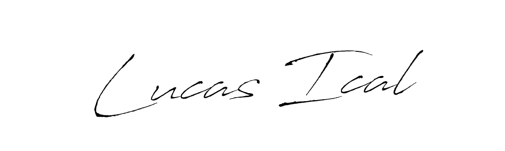 Create a beautiful signature design for name Lucas Ical. With this signature (Antro_Vectra) fonts, you can make a handwritten signature for free. Lucas Ical signature style 6 images and pictures png
