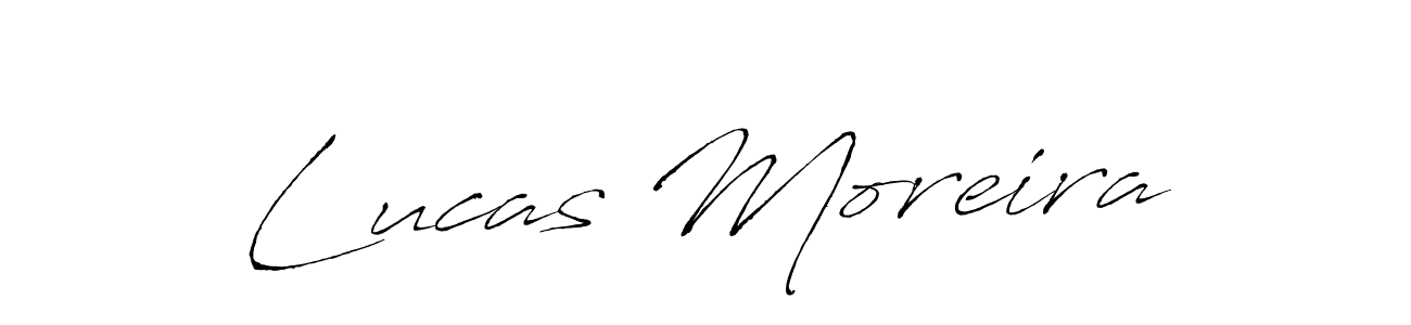 Lucas Moreira stylish signature style. Best Handwritten Sign (Antro_Vectra) for my name. Handwritten Signature Collection Ideas for my name Lucas Moreira. Lucas Moreira signature style 6 images and pictures png