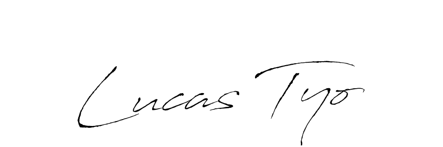 Make a beautiful signature design for name Lucas Tyo. With this signature (Antro_Vectra) style, you can create a handwritten signature for free. Lucas Tyo signature style 6 images and pictures png