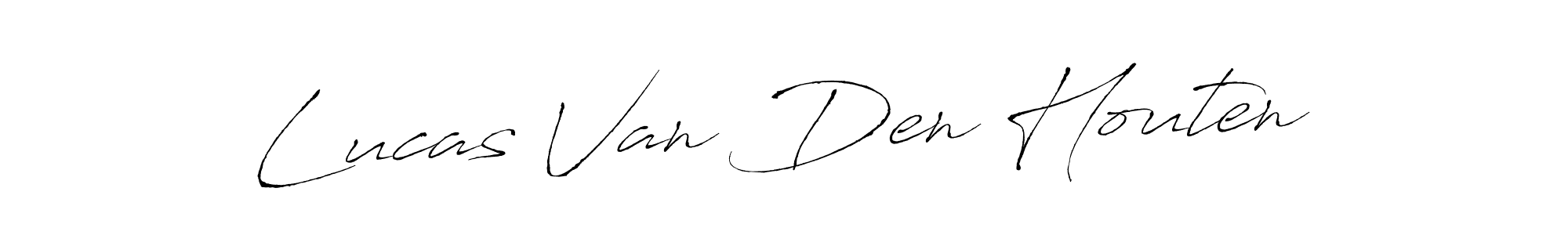 How to make Lucas Van Den Houten name signature. Use Antro_Vectra style for creating short signs online. This is the latest handwritten sign. Lucas Van Den Houten signature style 6 images and pictures png