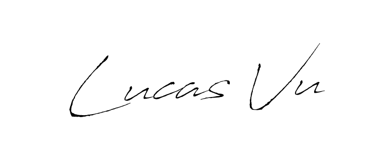 Also we have Lucas Vu name is the best signature style. Create professional handwritten signature collection using Antro_Vectra autograph style. Lucas Vu signature style 6 images and pictures png