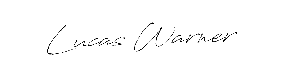 Lucas Warner stylish signature style. Best Handwritten Sign (Antro_Vectra) for my name. Handwritten Signature Collection Ideas for my name Lucas Warner. Lucas Warner signature style 6 images and pictures png