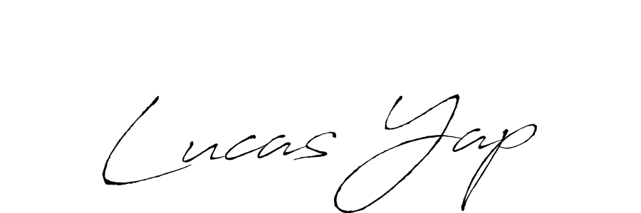 Lucas Yap stylish signature style. Best Handwritten Sign (Antro_Vectra) for my name. Handwritten Signature Collection Ideas for my name Lucas Yap. Lucas Yap signature style 6 images and pictures png