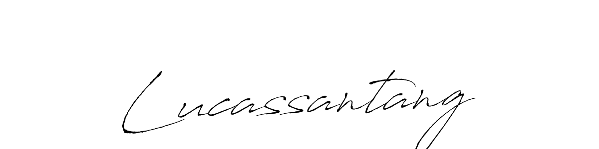 Make a beautiful signature design for name Lucassantang. With this signature (Antro_Vectra) style, you can create a handwritten signature for free. Lucassantang signature style 6 images and pictures png