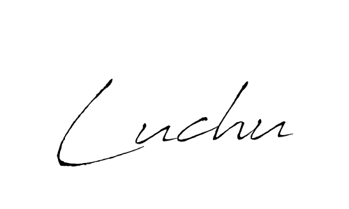 Antro_Vectra is a professional signature style that is perfect for those who want to add a touch of class to their signature. It is also a great choice for those who want to make their signature more unique. Get Luchu name to fancy signature for free. Luchu signature style 6 images and pictures png