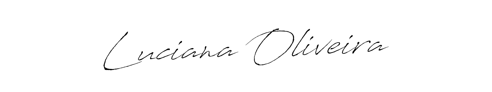 Create a beautiful signature design for name Luciana Oliveira. With this signature (Antro_Vectra) fonts, you can make a handwritten signature for free. Luciana Oliveira signature style 6 images and pictures png