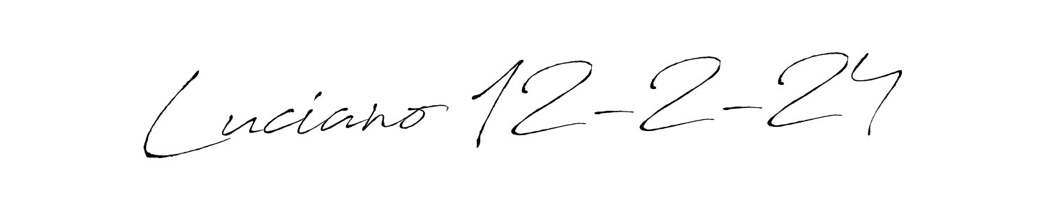 You should practise on your own different ways (Antro_Vectra) to write your name (Luciano 12-2-24) in signature. don't let someone else do it for you. Luciano 12-2-24 signature style 6 images and pictures png