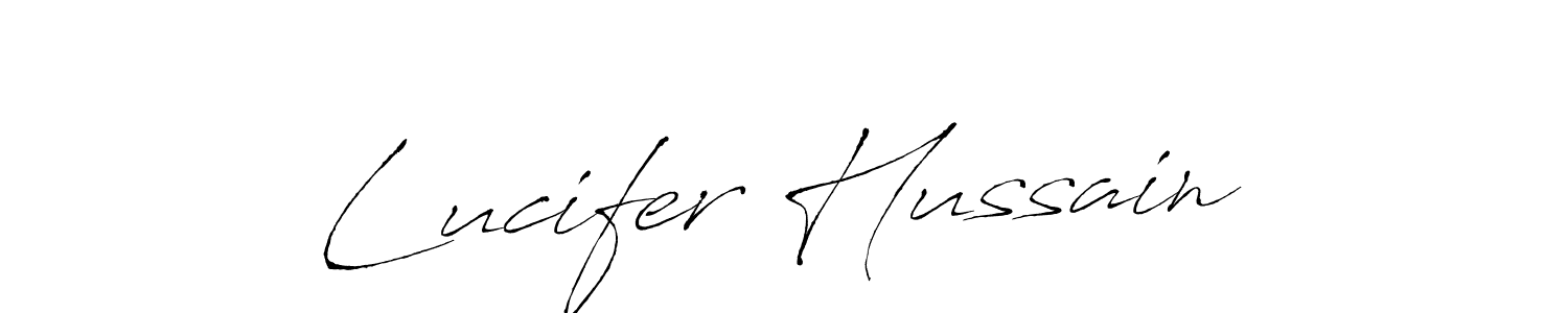 Also we have Lucifer Hussain name is the best signature style. Create professional handwritten signature collection using Antro_Vectra autograph style. Lucifer Hussain signature style 6 images and pictures png