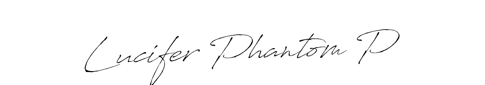 It looks lik you need a new signature style for name Lucifer Phantom P. Design unique handwritten (Antro_Vectra) signature with our free signature maker in just a few clicks. Lucifer Phantom P signature style 6 images and pictures png