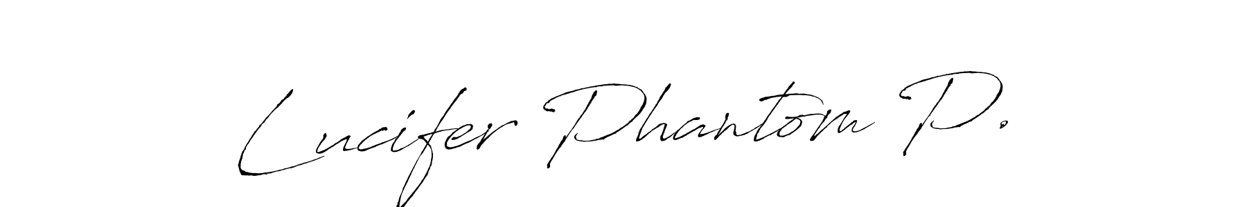 How to make Lucifer Phantom P. signature? Antro_Vectra is a professional autograph style. Create handwritten signature for Lucifer Phantom P. name. Lucifer Phantom P. signature style 6 images and pictures png