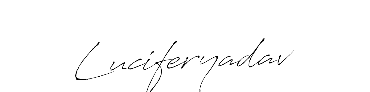 How to make Luciferyadav signature? Antro_Vectra is a professional autograph style. Create handwritten signature for Luciferyadav name. Luciferyadav signature style 6 images and pictures png