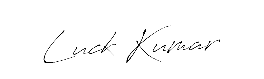 The best way (Antro_Vectra) to make a short signature is to pick only two or three words in your name. The name Luck Kumar include a total of six letters. For converting this name. Luck Kumar signature style 6 images and pictures png